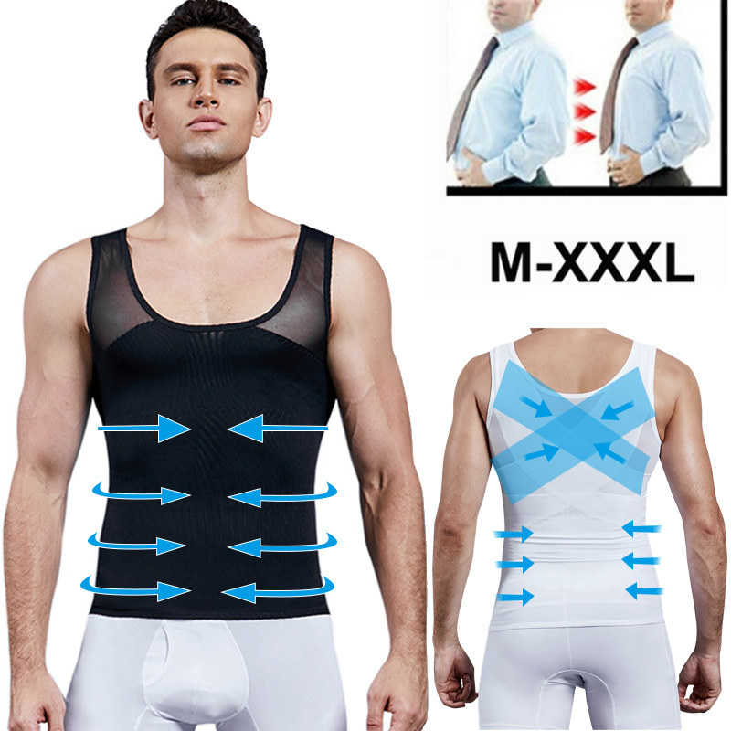 Crossfit Weight Vest - Pria Korset Dada Kompresi Kemeja untuk