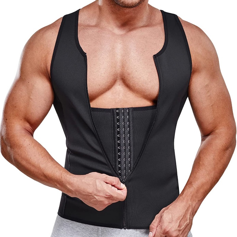 Crossfit Weight Vest - Qtree korset Tank Top Sauna pria,