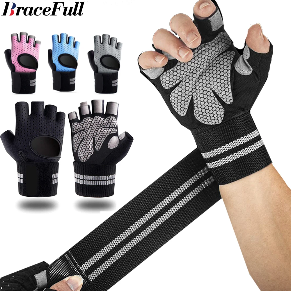 Crossfit Workout Gear - 1 pasang sarung tangan Fitness Gym
