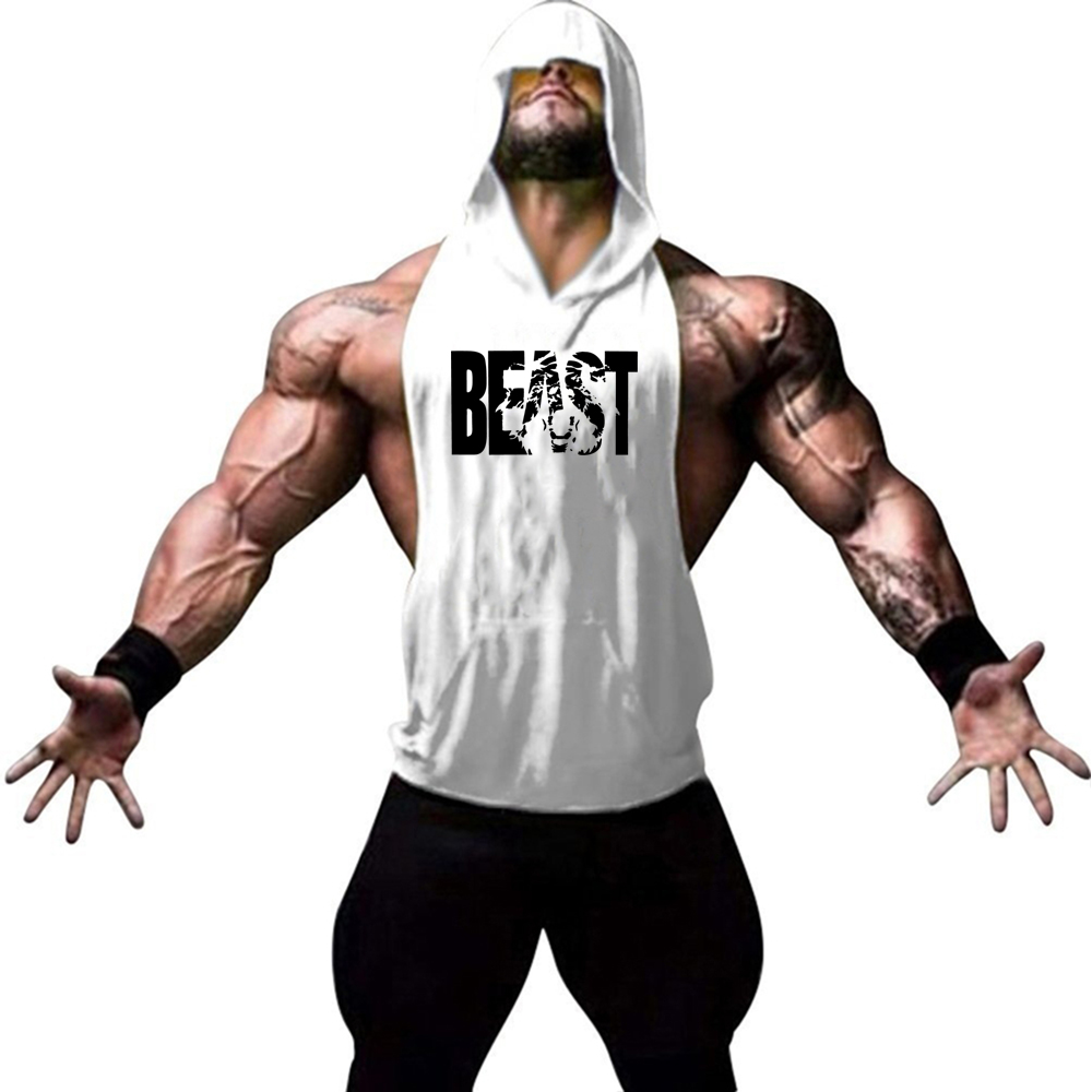 Crossfit Weight Vest - Rompi olahraga lari pria, rompi bertudung