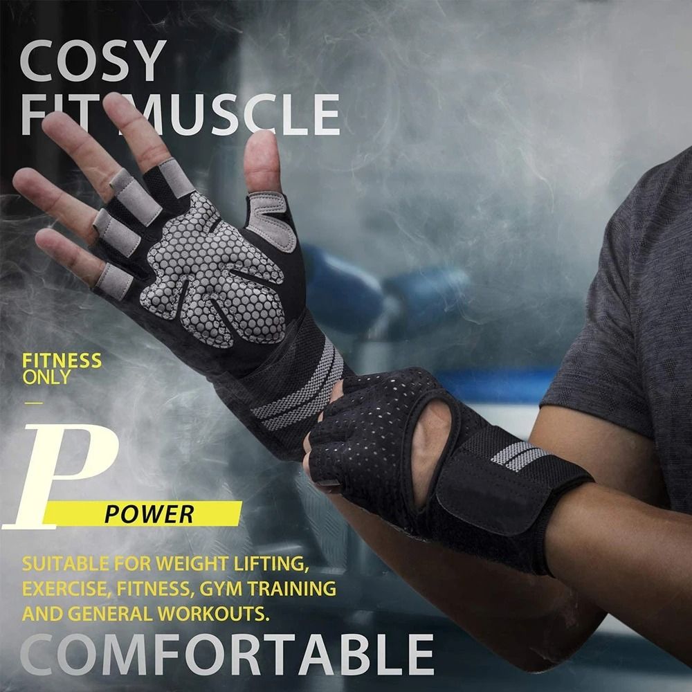 1 Pasang Sarung Tangan Fitness - Wrist Wrap Support ulasan dan harga