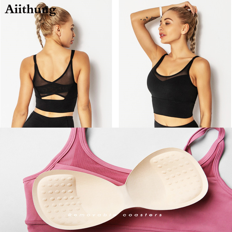 Aiithuug Bra Yoga Kemeja Kebug - Crossfit Yoga ulasan dan harga