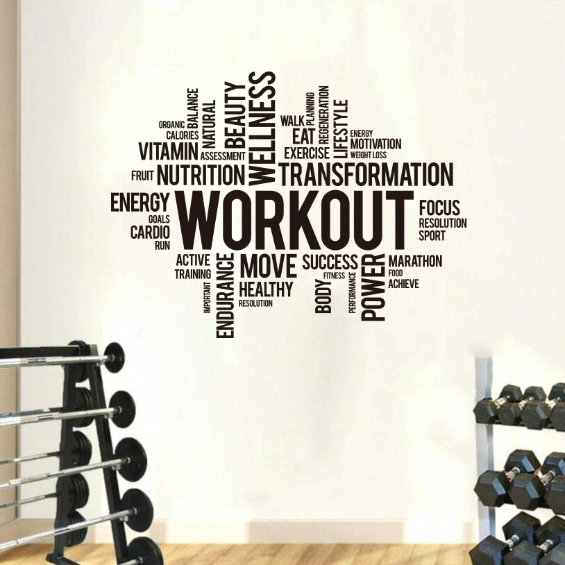 Stiker Dinding Awan Kata Olahr - Crossfit Training ulasan dan harga